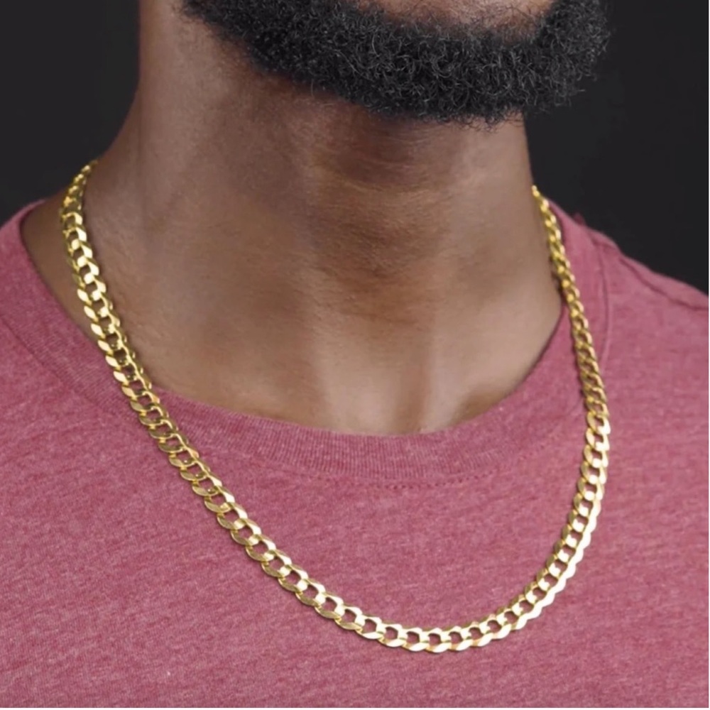 New 18k Gold Unisex Cuban Link Classic Minimalist Chain Handcrafted Necklace - Picture 15 of 16